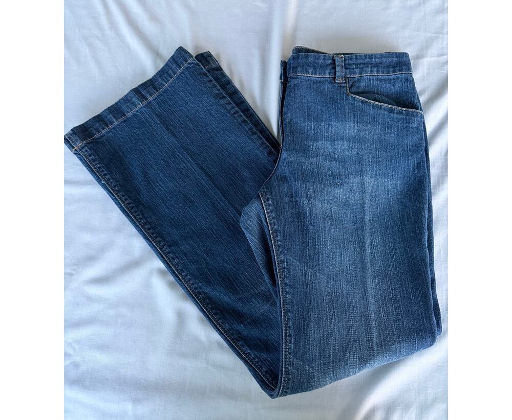 New York & Company Low Rise Skinny Flare Jeans 8 Y2K Retro Indie Sleaze Boho